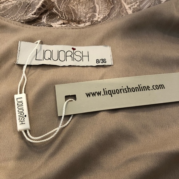 Liquorish Lace Midi Wrap Dress - Picture 6 of 8